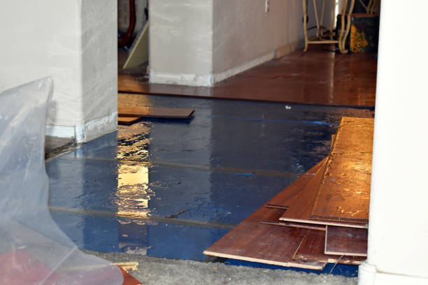 Professional Flood Cleanup technician working in Bayside, WI